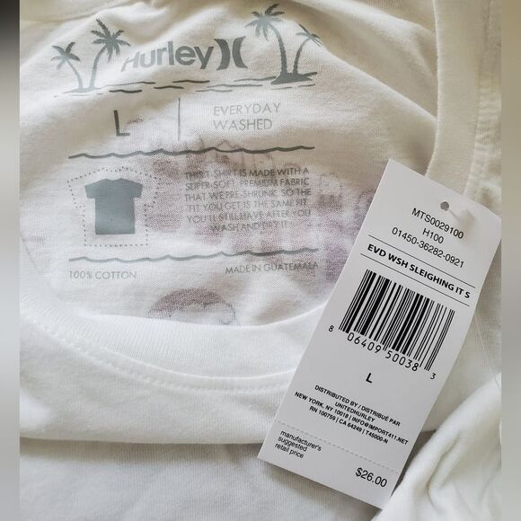 Hurley Everyday Washed Sleighing It T-shirt - Picture 14 of 15